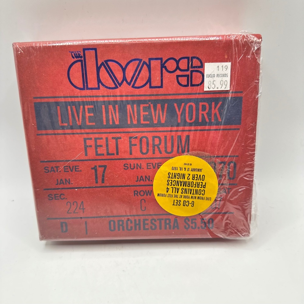 The Doors Live In New York Felt Forum 6-CD Box Set Rhino R2 521457 Sealed